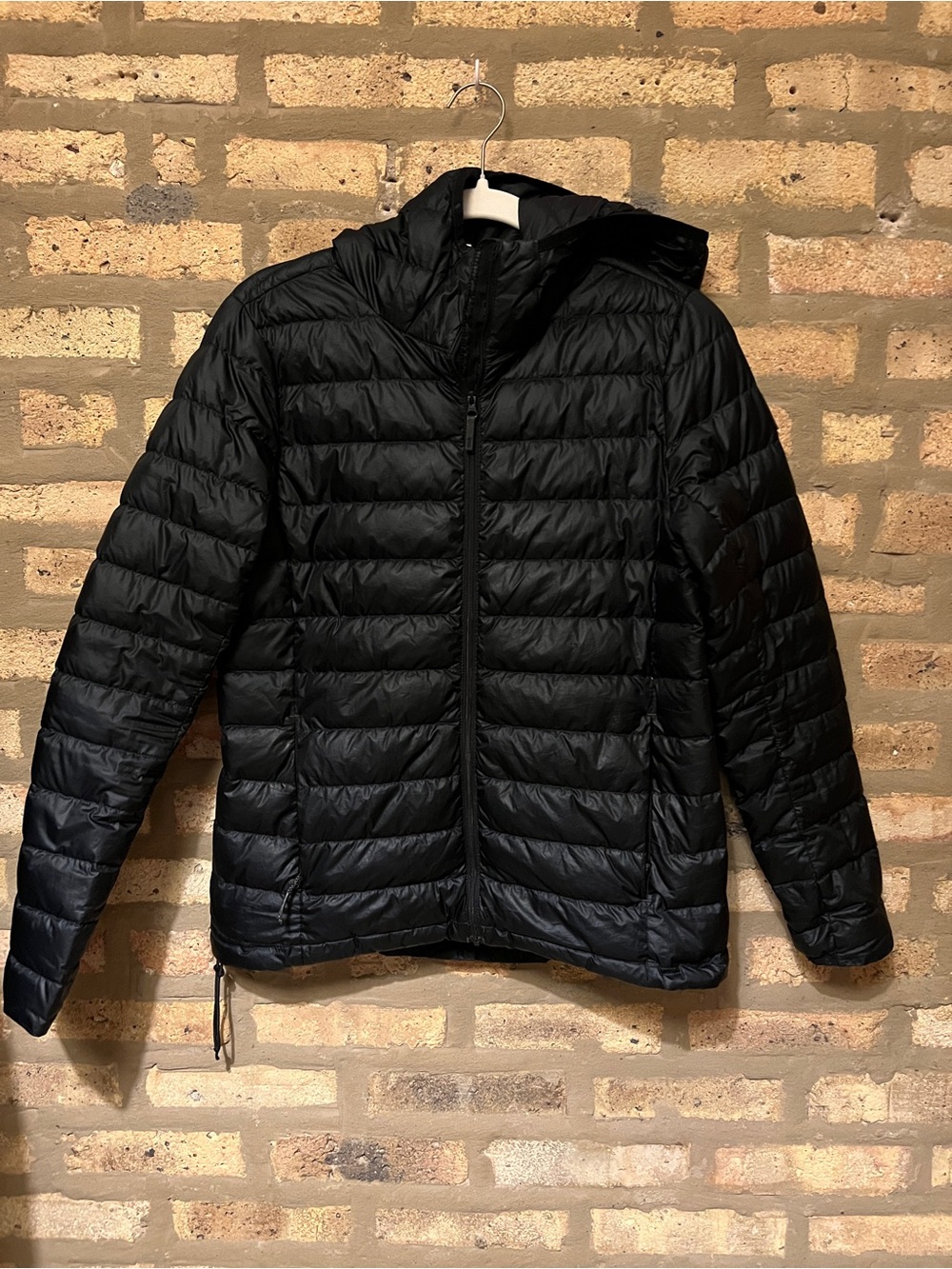 Women's Lole Black Packable Hooded Puffer Jacket